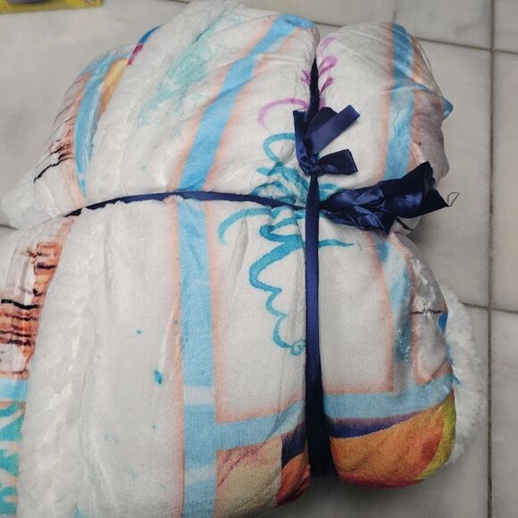 Cozy Geembi Just For You Comfortable Soft Sherpa Fleece Blanket 60inx80in NWT - Picture 2 of 4